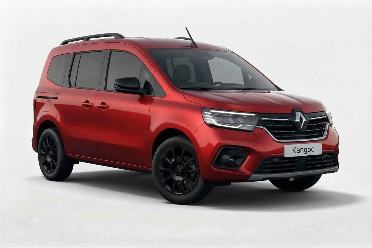 Renault Kangoo rossa a noleggio disponibile presso Lu.Ma.Tos